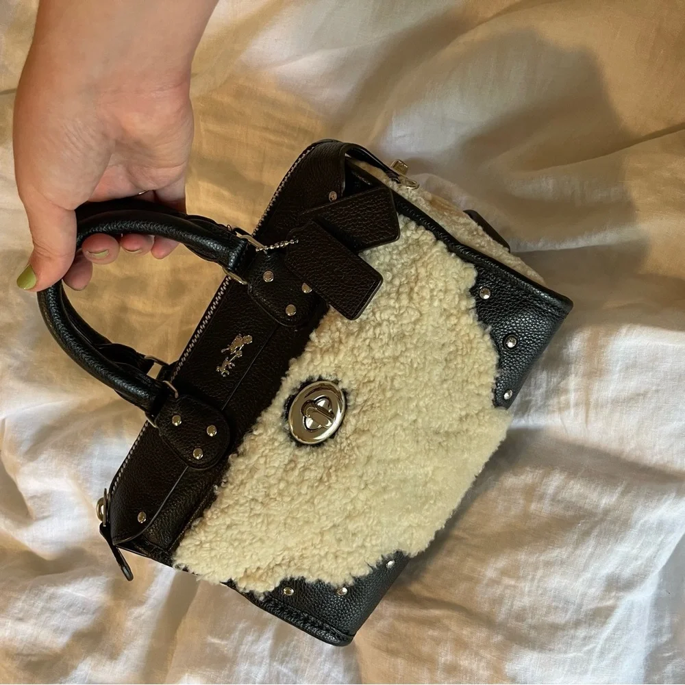 Coach Black and Cream Rhyder Satchel - Picture 2 of 6